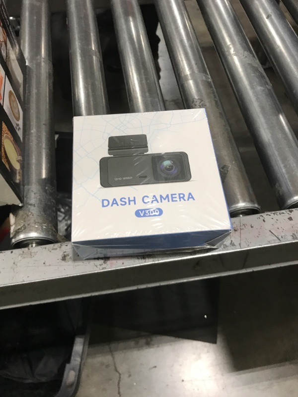Photo 1 of Dash Cam 1296P Front Dashcam, V300 WiFi Dash Camera for Cars with App, Night Vision, Mini Hidden Single Car Camera, Loop Recording, 24H Parking Mode, Support 256GB Max, Black