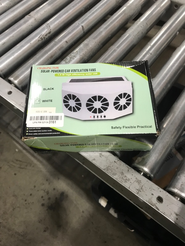 Photo 1 of CYDZSW Car Solar Powered Exhaust Fan,Air Flow Window Fans,Solar Powered Exhaust Fan 2W (White)