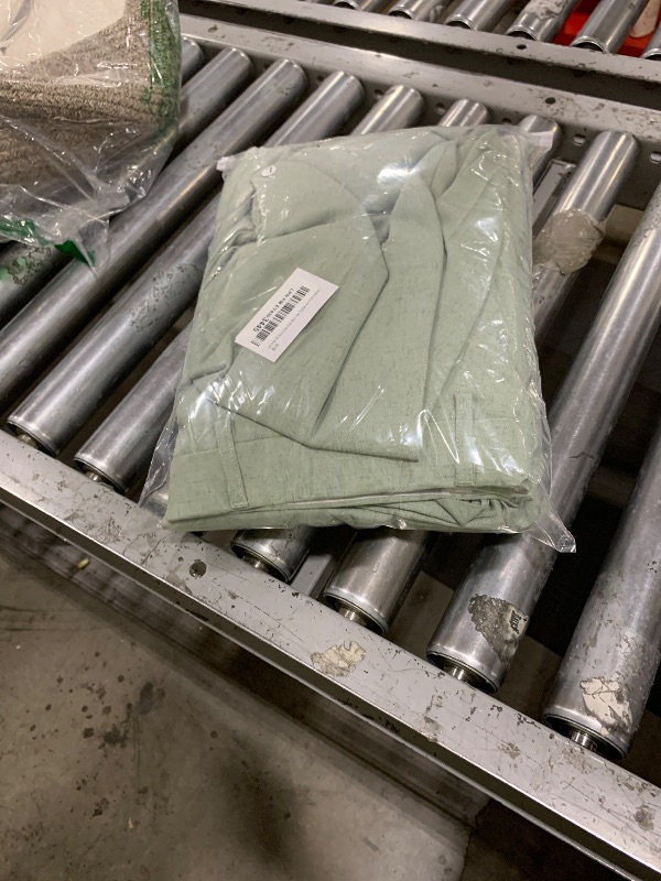 Photo 1 of ZKHOECR Men Linen Suits Slim Fit Beach Wedding Suit Summer Linen 3 Pieces Suit Jacket Vest Pant Light Green Tuxedo for Prom Dinner L