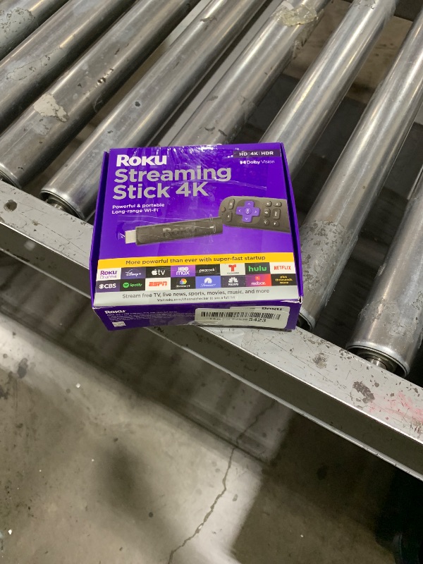 Photo 1 of Roku Streaming Stick 4K - HDR & Dolby Vision Roku Streaming Device for TV with Voice Remote & Long-Range Wi-Fi - Free & Live TV