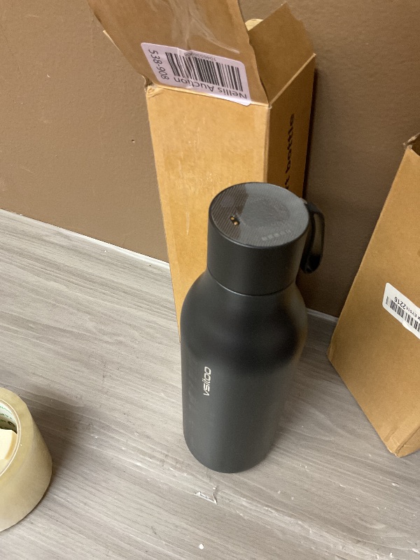 Photo 1 of VSITOO 33 oz Smart Self-Cleaning Water Bottle,Stainless Steel Vacuum Flask,BPA-Free, One-Touch Clean,30-Day Battery, Magnetic Charging,Portable Bottle for Travel,Gym or Office,Black