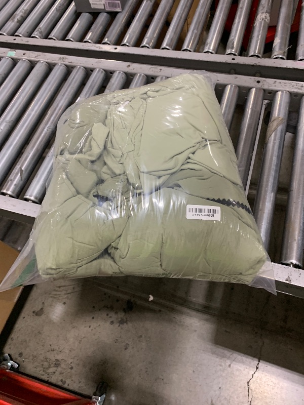Photo 1 of MAIREVE Embroidery Comforter Sets Full Size, Light Olive Green Western Boho Bedding Set 7 Pieces, Farmhouse All Season Bed in A Bag Comforter Set with Sheets, Pillowcases & Shams