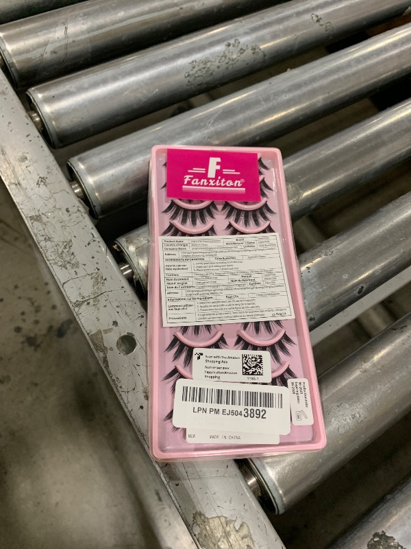 Photo 1 of False Eyelashes 10 Pairs Manga Lashes Japanese Style Anime Thick Cosplay Lashes Natural Look 16MM Spiky 8D Wispy Faux Mink Lashes Full Strip Doll Lashes by FANXITON
