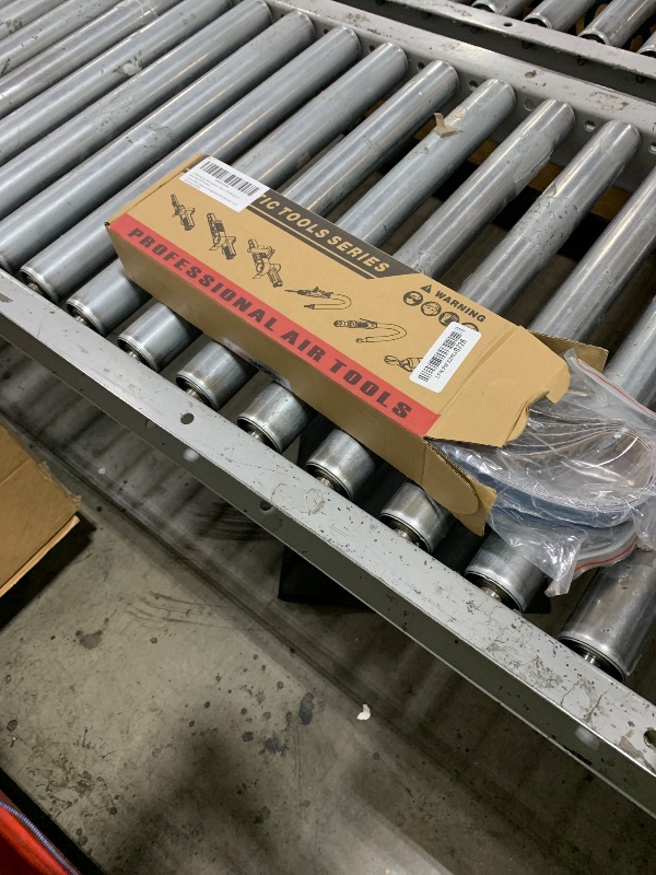 Photo 1 of Air Belt Sander 3/4" x 20-1/2" Belt Size Pneumatic Tool with 12pc Belts (#40, #60, #80 & #120), Good for Deburring, Sanding and Finishing (3/4" x 20-1/2" Sander)