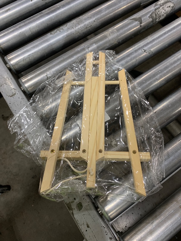 Photo 1 of Easel for Painting - Tabletop Easel Stand, Adjustable Angle Art Wooden Easels for Painting, Canvases, Books, Artwork Displays Etc?13 4/5 Inches by 11 2/5 Inches