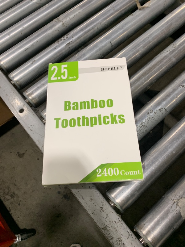 Photo 1 of 2400 Count Bamboo Toothpicks for Teeth Cleaning, Appetizer, Olive, Barbecue, Fruit, Double-Points Wooden Toothpick.