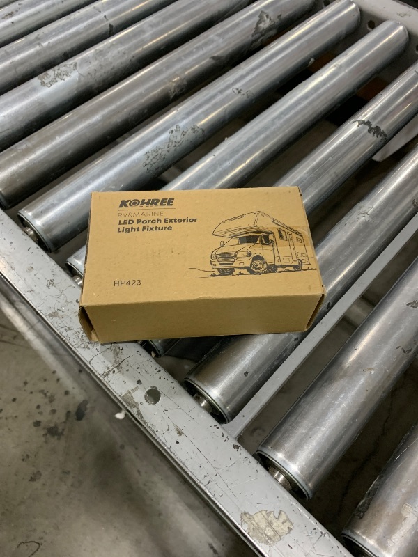 Photo 1 of Kohree 320Lumen LED RV Porch Light Exterior Utility Light 12v Lighting Fixture, Replacement Lighting for RVs, Trailers, Campers, 5th Wheels. White Base, Clear and Amber Lenses Included