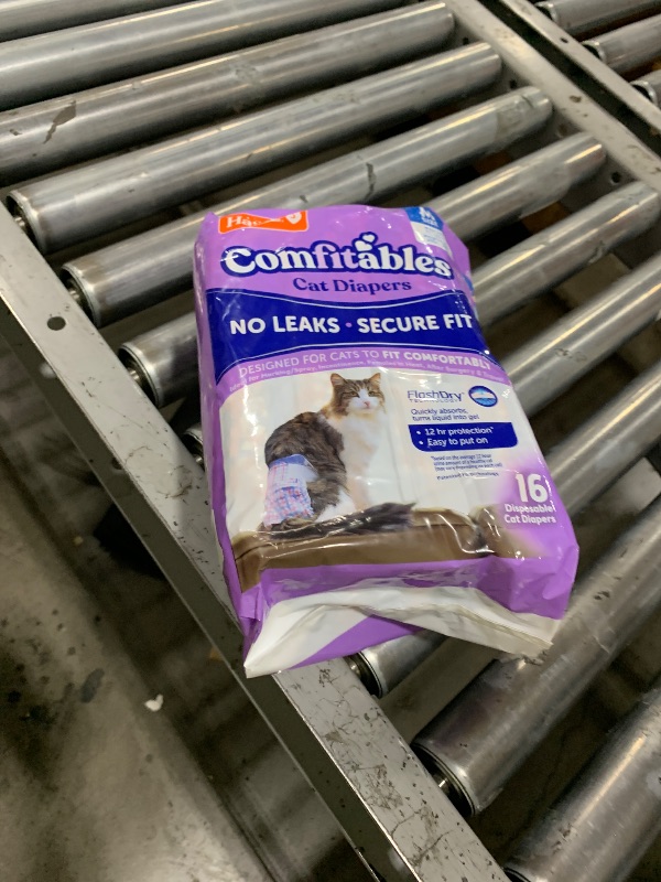 Photo 1 of Hartz Comfitables Cat Diapers,Medium, 16 Count, Comfortable & Secure Fit, Easy to Put On