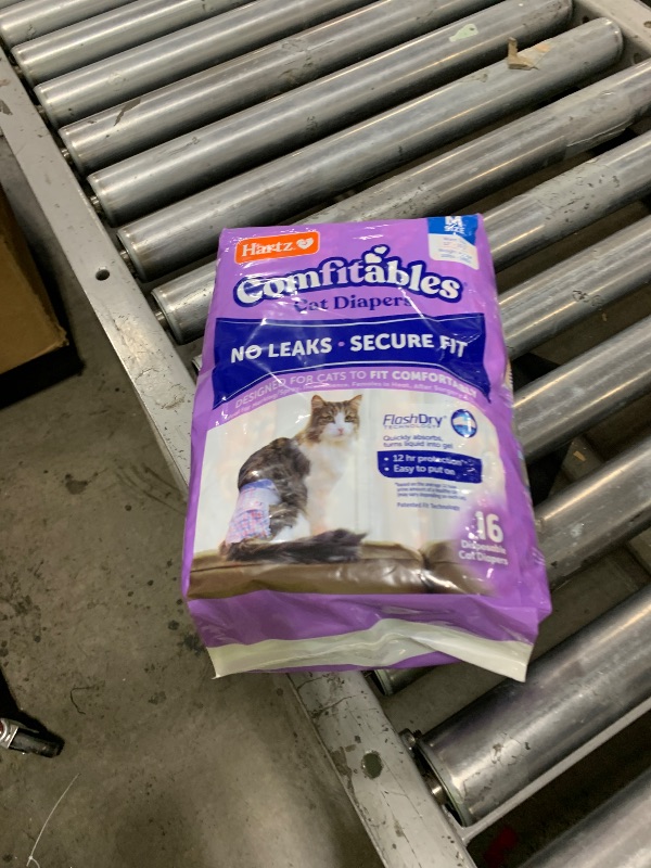 Photo 1 of Hartz Comfitables Cat Diapers,Medium, 16 Count, Comfortable & Secure Fit, Easy to Put On