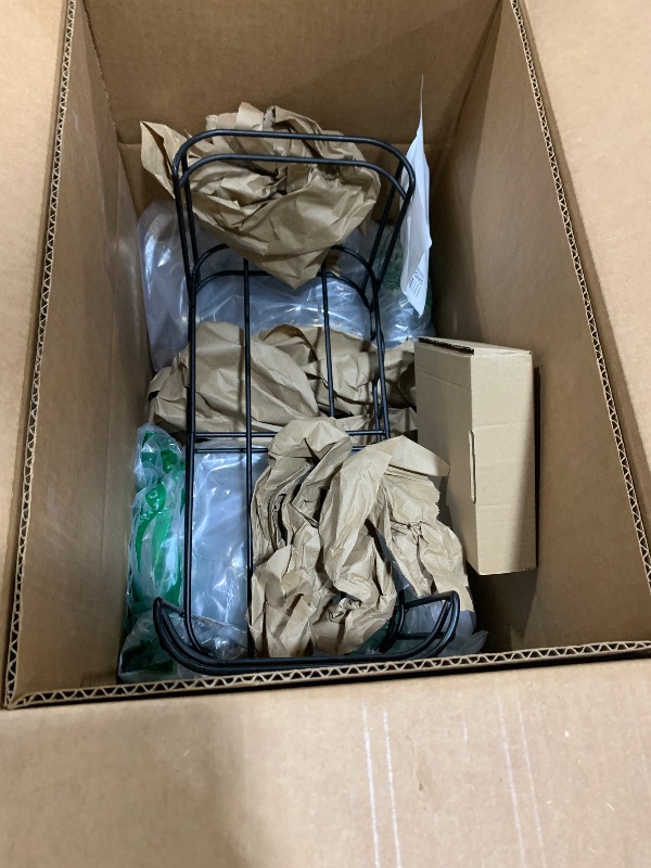 Photo 1 of 1 Gallon Glass Drink Dispensers For Parties 2PACK.Beverage Dispenser,Glass Drink Dispenser With Stand And Stainless Steel Spigot 100% Leakproof.Lemonade Dispenser With Ice Cylinder.Laundry Detergent