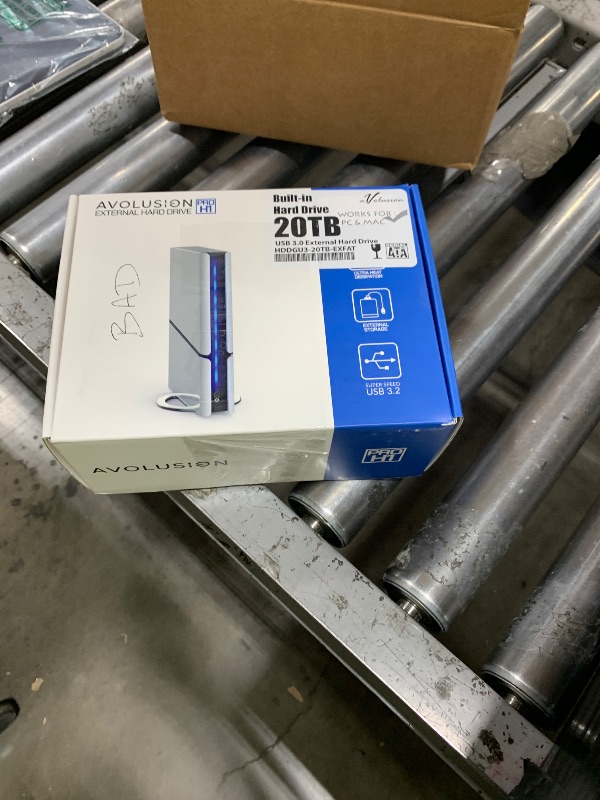 Photo 1 of Avolusion PRO-H1 20TB 7200RPM USB 3.2 Gen2 (10Gbps) External Hard Drive (for Windows or MacOS Desktop PC/Laptop) (Renewed)