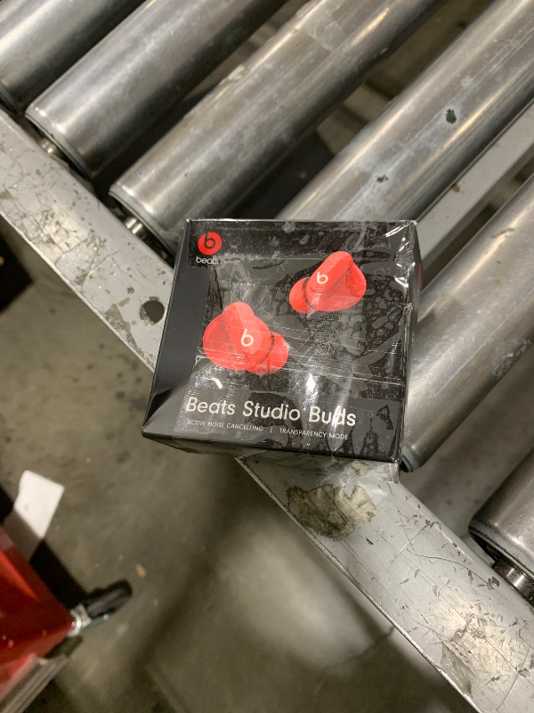 Photo 1 of Beats Studio Buds - True Wireless Noise Cancelling Earbuds - Compatible with Apple & Android, Built-in Microphone, IPX4 Rating, Sweat Resistant Earphones, Class 1 Bluetooth Headphones - Red