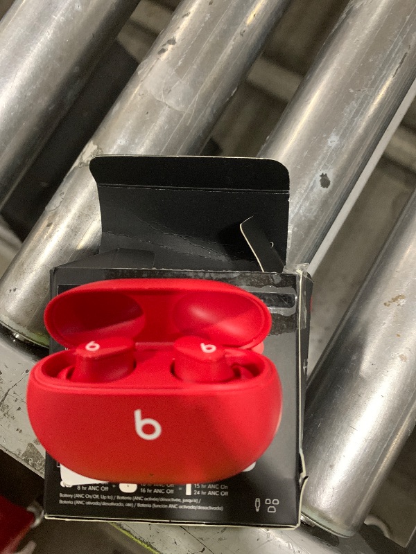 Photo 1 of Beats Studio Buds - True Wireless Noise Cancelling Earbuds - Compatible with Apple & Android, Built-in Microphone, IPX4 Rating, Sweat Resistant Earphones, Class 1 Bluetooth Headphones - Red