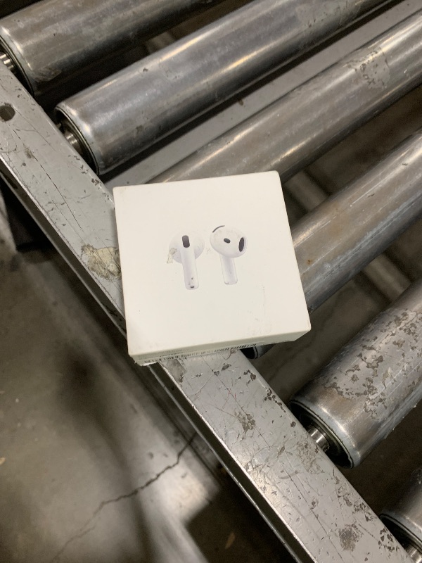 Photo 1 of Apple AirPods 4 Wireless Earbuds, Bluetooth Headphones, Personalized Spatial Audio, Sweat and Water Resistant, USB-C Charging Case, H2 Chip, Up to 30 Hours of Battery Life, Effortless Setup for iPhone