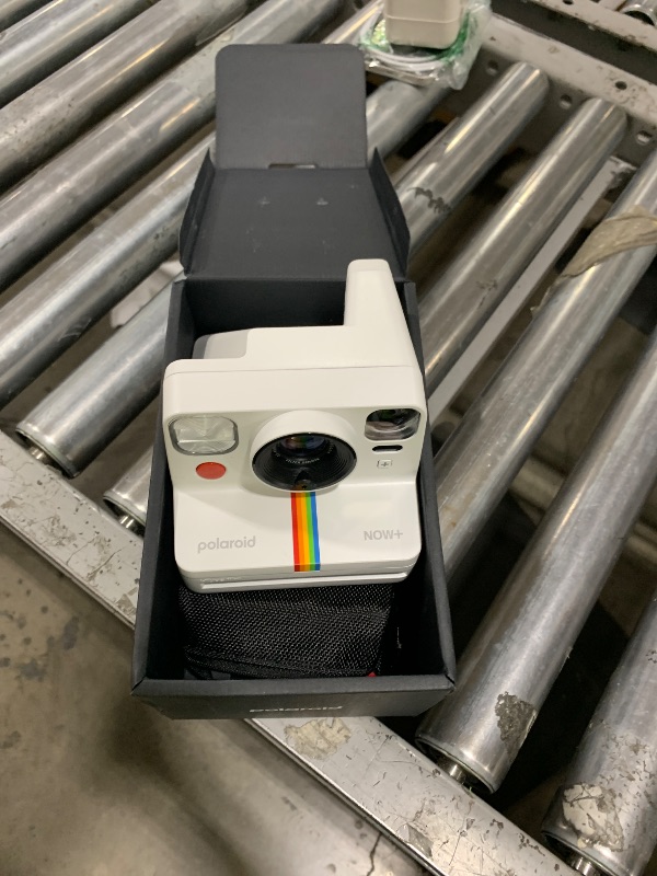 Photo 1 of Polaroid Now+ Generation 2 - Camera + Film Bundle (16 Photos Included) - White - Bluetooth Connected App Controlled Instant Film Camera (6437)