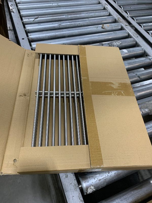 Photo 1 of Kalomo Grill Grates Parts for Weber Genesis Grill 66803, 66096, Weber Genesis II E-610, Genesis II LX E-640 S-640, CSE-315, CSS-315, 18”Stainless Steel Grids BBQ Gas Grill Replacement Parts