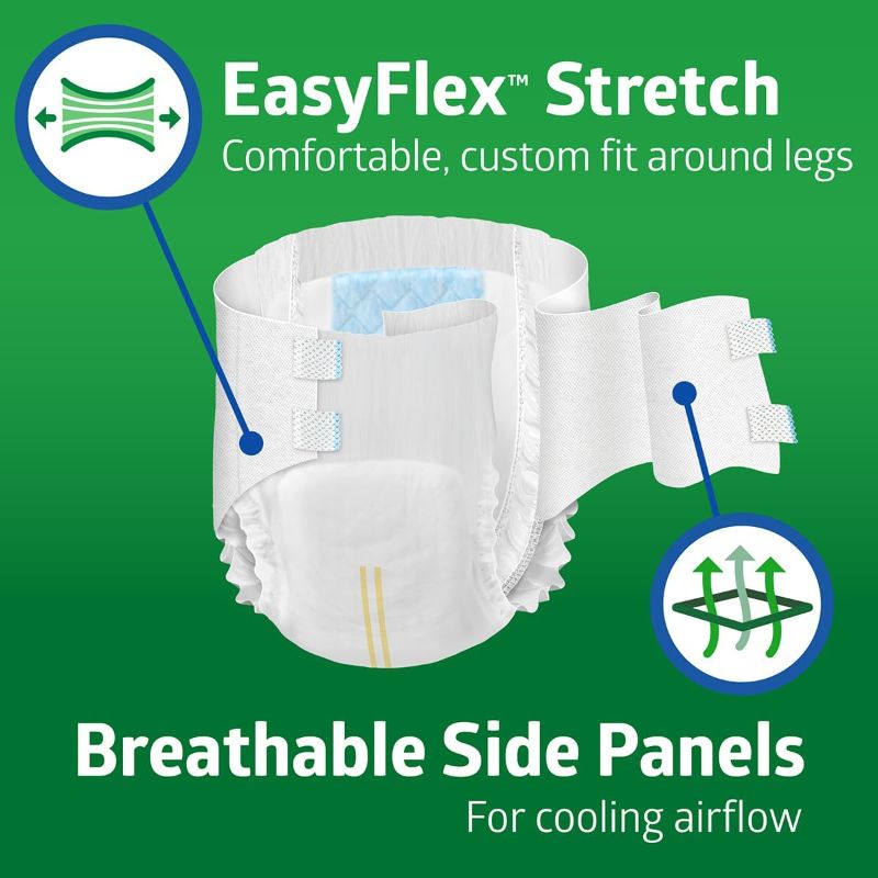 Photo 1 of Medline FitRight Incontinence Diapers, Specialty Size Adult Diapers, For Men And Women, Maximum Protection Size XL