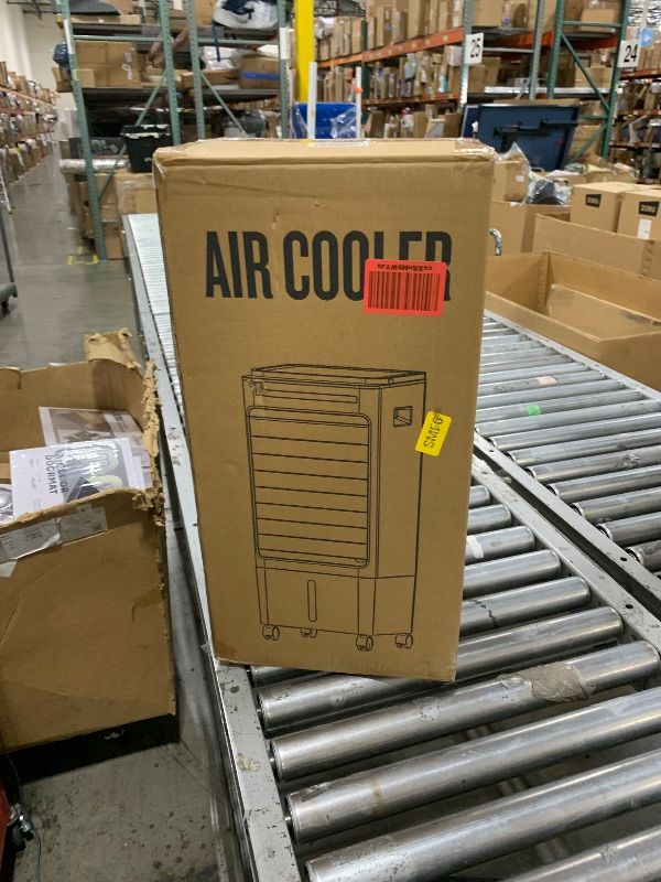 Photo 1 of Swamp Cooler Air Conditioner, 4-in-1 Evaporative Air Cooler with 5L Water Tank No Window, Portable Swamp Cooler 3 Speeds, 120°Oscillation, Remote Control, Evaporative Cooler Cooling Fan