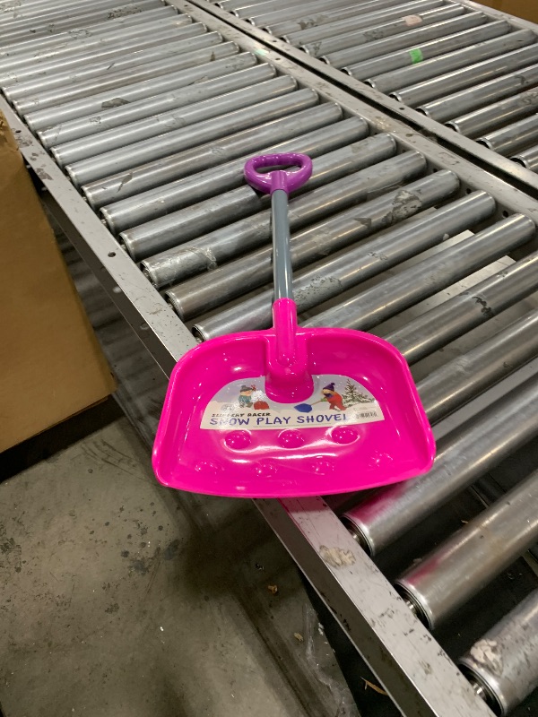 Photo 1 of Slippery Racer Kids Outdoor Snow Shovel 27 inch (Pink/Purple)