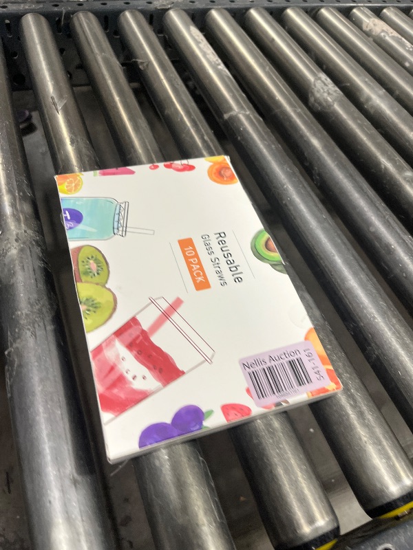 Photo 1 of 10 Pcs Reusable Clear Short Glass Straws,6''x10 mm Glass Straws Shatter Resistant for Cocktail,Whiskey,Coffee,Set of 5 Straight and 5 Bent with 2 Cleaning Brushes -Dishwasher Safe