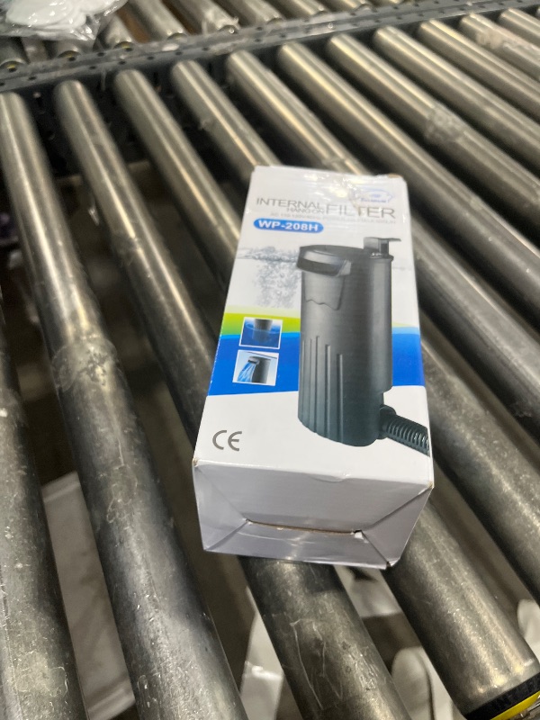 Photo 1 of Turtle Tank Filter Aquarium Internal Filter for 3 to 20 Gallon Fish Tank, Bio-filtration Low Water Level Small Power Canister Filter, Frog Shrimp Newt Betta Water Clean, Hang On Back Waterfall Quiet