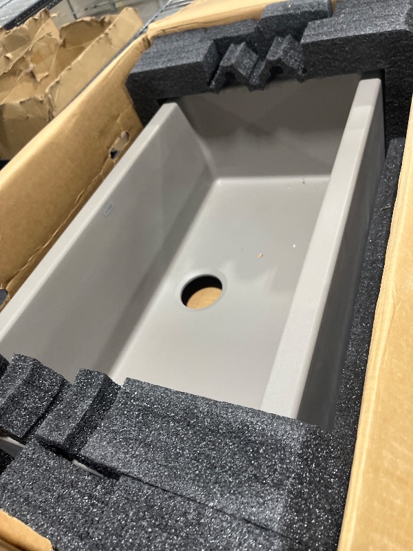 Photo 1 of BLANCO Ikon 33" Apron Single Bowl Farmhouse Sink, Truffle