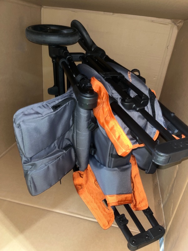 Photo 1 of Jeep Sport All-Terrain Stroller Wagon by Delta Children - Includes Canopy, Parent Organizer, Adjustable Handlebar, Snack Tray & Cup Holders, Grey/Bonfire
