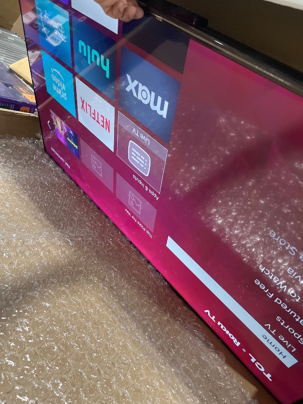 Photo 1 of TCL 50-Inch Class S4 4K LED Smart TV with Roku TV (50S450R, 2023 - Model), Dolby Vision, HDR, Dolby Atmos, Works with Alexa, Google Assistant and Apple HomeKit Compatibility, Streaming UHD Television