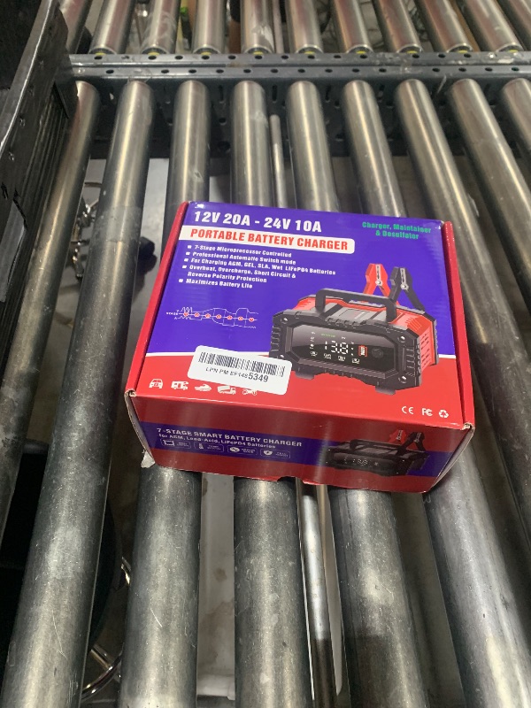 Photo 1 of YONHAN Battery Charger 0-20A 12V/24V LiFePO4 Lead Acid Fully Automatic Battery Maintainer, Car Battery Trickle Charger Automotive w/Battery Repair, Winter Mode, for AGM, STD, Gel, Deep Cycle Batteries