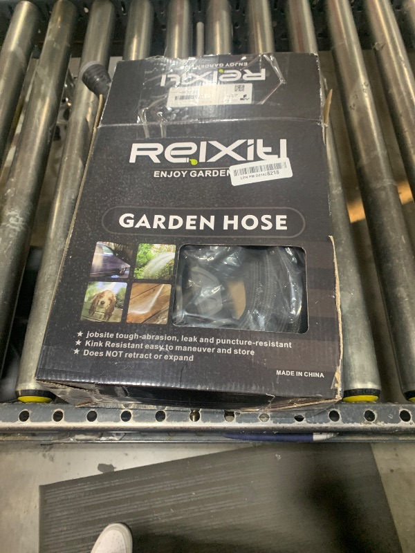 Photo 1 of Relxitl Garden Hose, Flexible Water Hose, Ultra Lightweight Non-Expanding hose with 10 Function Sprayer, Leak proof, Pressure Resistant for Yard, Outdoor (Black, 50FT)