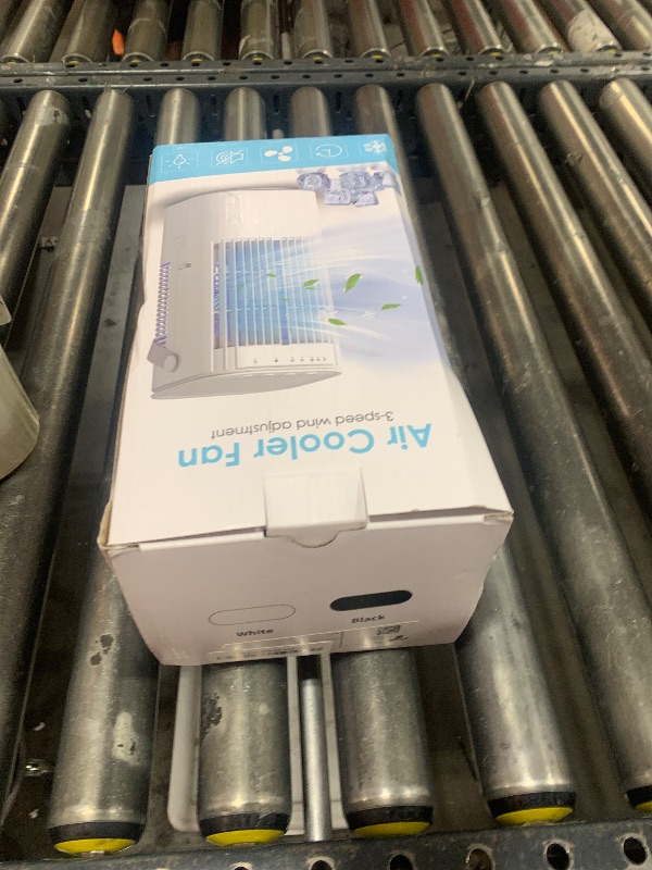 Photo 1 of Portable Air Conditioners, 4-in-1 Mini Small Air Conditioner Evaporative Air Cooler Fan with 1000ml Water Tank, 3 Speeds & 7 LED Lights, Personal Mini AC with Timer for Bedroom, Desktop, Home, Office