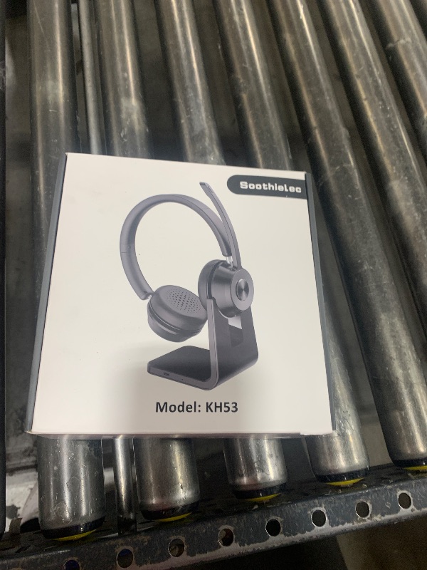 Photo 1 of (Upgraded Version) Wireless Headset, Bluetooth Headset with Noise Cancelling Microphone, Best Headphones with Mic Mute & USB Dongle for PC/Computer/Laptop/Cell Phones/Remote Work/Call Center