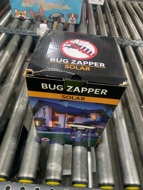 Photo 1 of Bug Zapper Outdoor & Indoor, Solar Mosquito Zapper Waterproof, 3500 V Electric Fly Zapper Rechargeable, Cordless Mosquito Killer for Camping