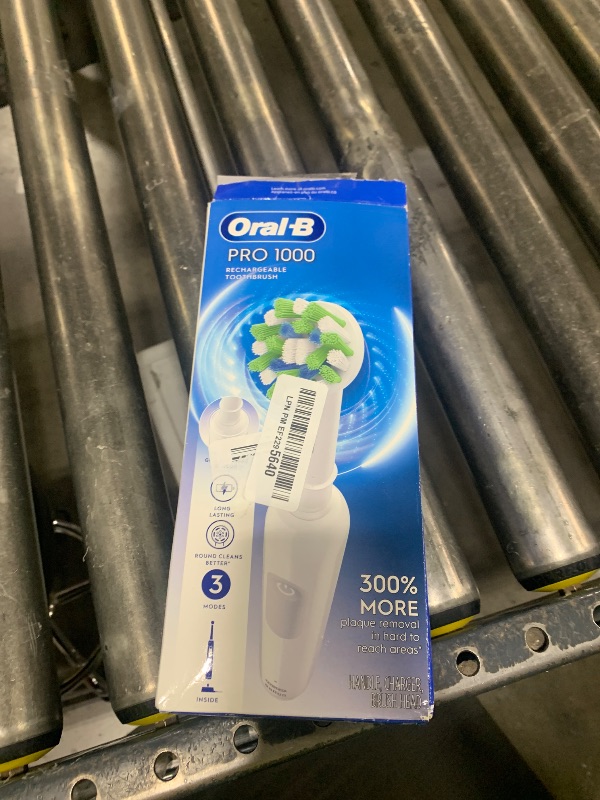 Photo 1 of Oral-B Pro 1000 Rechargeable Electric Toothbrush, White