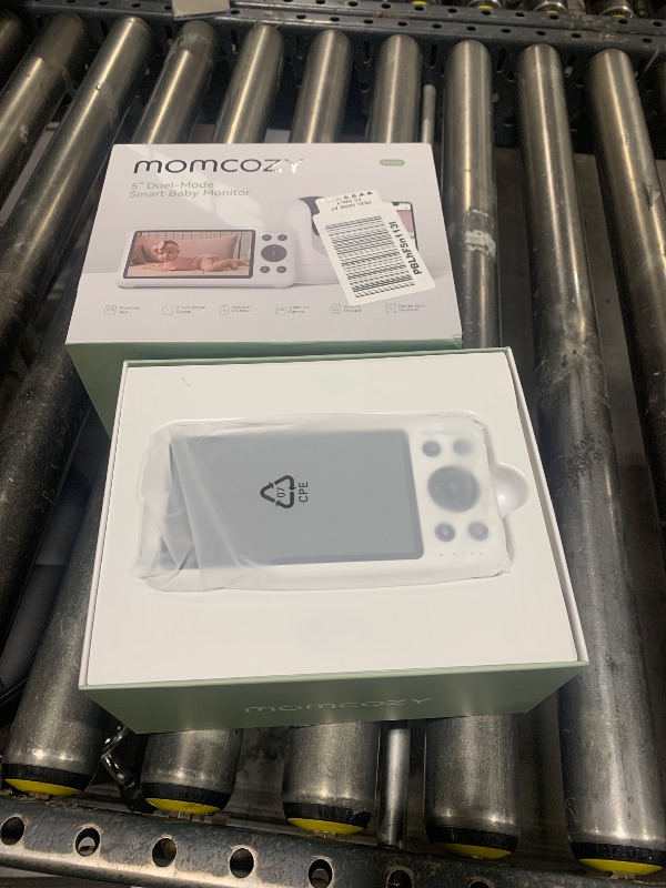 Photo 1 of Momcozy Smart WiFi Baby Monitor with Camera and Audio, 5" 1080P Screen with Wall Mount, Motion & Cry Detection, Safe Fence, Clear Night Vision, 5000mAh Battery, 2-Way Talk, Photo & Video Recording
