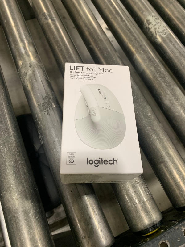 Photo 1 of Logitech Lift for Mac Wireless Vertical Ergonomic Mouse, Bluetooth, Quiet Clicks, Silent Smartwheel, 4 Customizable Buttons, for macOS/iPadOS/MacBook Pro/Macbook Air/iMac/iPad - Off White
