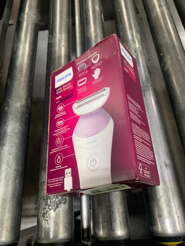 Photo 1 of Philips Beauty Lady Electric Shaver Series 6000, Cordless with 4 Accessories, BRL136/00, White