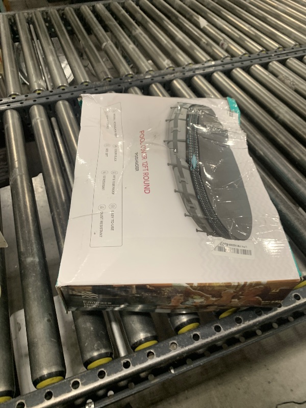 Photo 1 of POOLHACKER 12FT Round Pool Cover, Pool Covers for Above Ground Pools, Pool Cover Protector, Round Pool with Cover, Swimming Pool Cover, Tear-Resistant & Dustproof?Black?