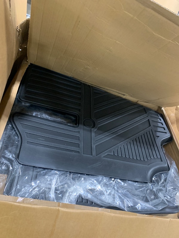 Photo 1 of for 2017-2025 Chrysler Pacifica/Voyager 7 or 8 Seater Floor Mats Trunk Cargo Liner and 3rd Backrest Mats TPE All Weather Protection Fit Chrysler Pacifica/Voyager Accessories (Non Hybrid) (Full Set)