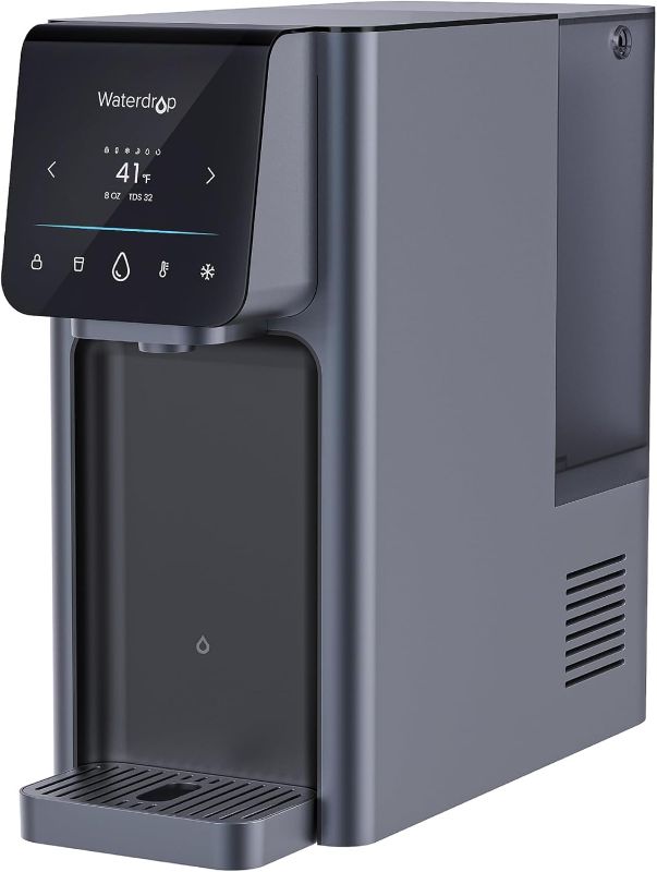Photo 1 of Waterdrop WD-A1 Countertop Reverse Osmosis System, Hot Cold & Room Water Dispenser, NSF/ANSI 58 Standard, 2:1 Pure to Drain, No Installation