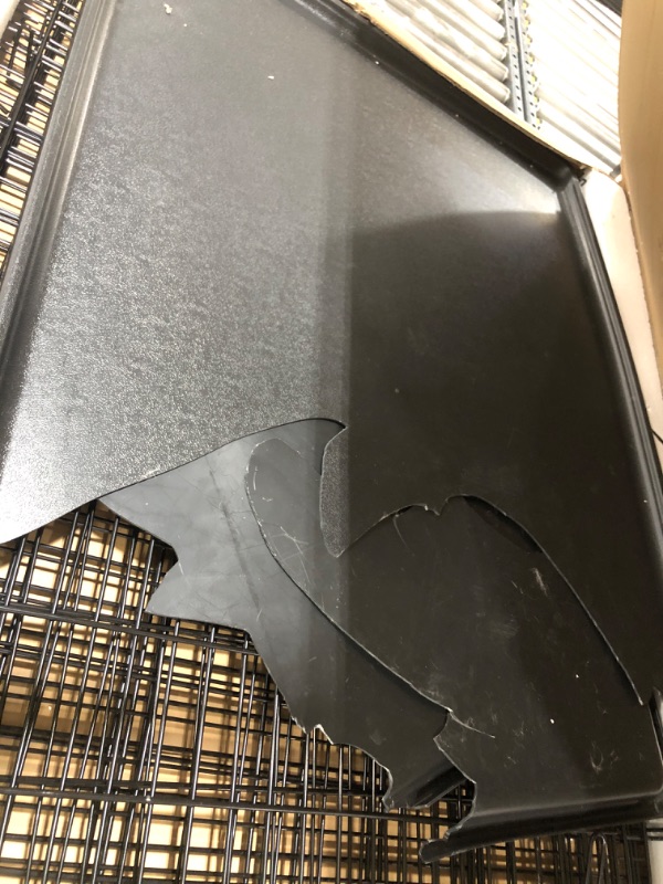 Photo 1 of Midwest Homes for Pets Ginormous Double Door 54-Inch Dog Crate for XXL Dogs Breeds; Great Dane, Mastiff, St. Bernard, Drop Pin Assembly Requires Two People; Divider Panel Not Included; Black: SL54DD
