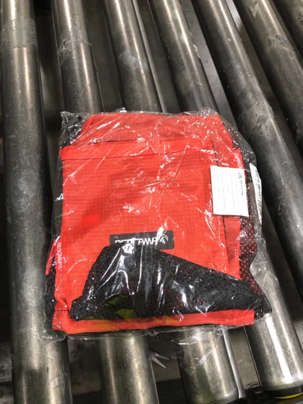 Photo 1 of REDCAMP Stuff Sack Set of 5, Lightweight Mesh Nylon Drawstring Storage Bag Pouch for Travelling Hiking Red