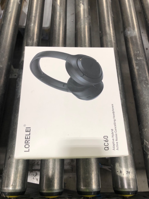 Photo 1 of LORELEI QC60 Hybrid Active Noise Cancenlling Headphones,Wireless over ear Bluetooth Headsets with mic, 60H Playtime Foldable Lightweight, Deep Bass, Memory Earmuffs,for Travel Home Office(Beige White)