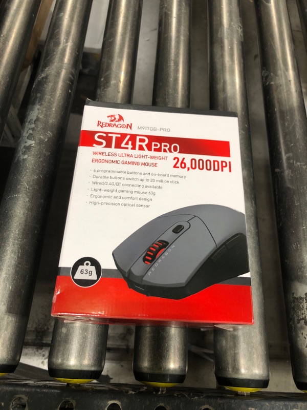 Photo 1 of Redragon Wireless Gaming Mouse, Ultra-Light 26K DPI Gaming Mouse Tri-Mode Bluetooth Mouse Ergonomic Natural Grip Build, Full Programmable Buttons, Software Supports DIY Keybinds