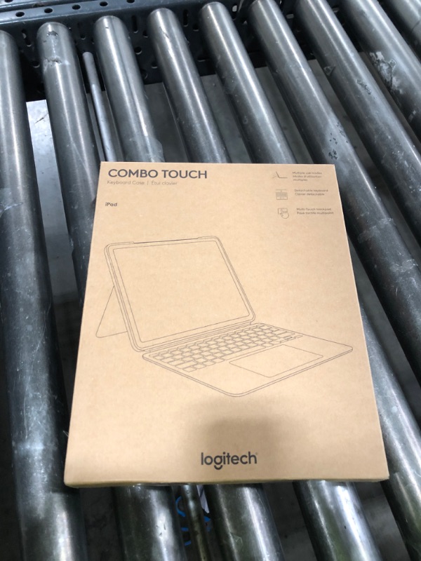 Photo 1 of Logitech Combo Touch iPad Pro 13-inch (M4)(2024) Keyboard Case - Detachable Backlit Keyboard for iPad Pro 13, Kickstand, Multi-use Mode - Midnight Black