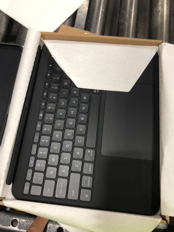 Photo 1 of Logitech Combo Touch iPad Pro 13-inch (M4)(2024) Keyboard Case - Detachable Backlit Keyboard for iPad Pro 13, Kickstand, Multi-use Mode - Midnight Black