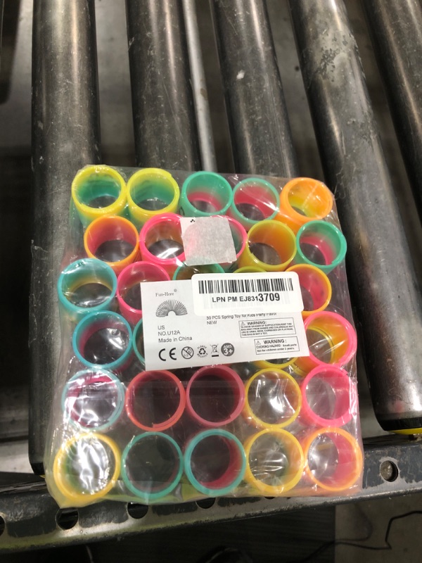 Photo 1 of 30 Pack Spring Rainbow Magic Fidget Stress Coil Mini Springs Bulk Toys for Party Favor Carnival Prize Birthday Goodie Bag Stuffers for Kids Boys Girls…