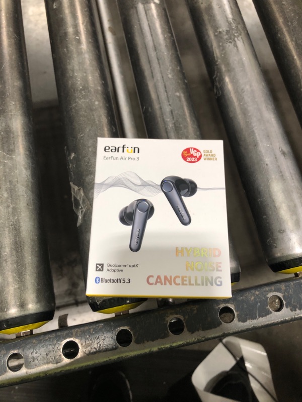 Photo 1 of EarFun Air Pro 3 Noise Cancelling Earbuds, Qualcomm® aptX™ Adaptive Sound, 6 Mics CVC 8.0 ENC, Bluetooth 5.3 Earbuds, Multipoint Connection, 45H Playtime, App Customize EQ, Wireless Charging