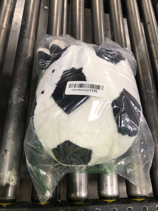 Photo 1 of MUALML Cute Soccer Stuff Funny Soccer Toy Pillow with Legs, Soft Plush Soccer Ball Sports Pillows Adorable Soccer Gift for Boys Room Decor(Soccer,9 inches)
