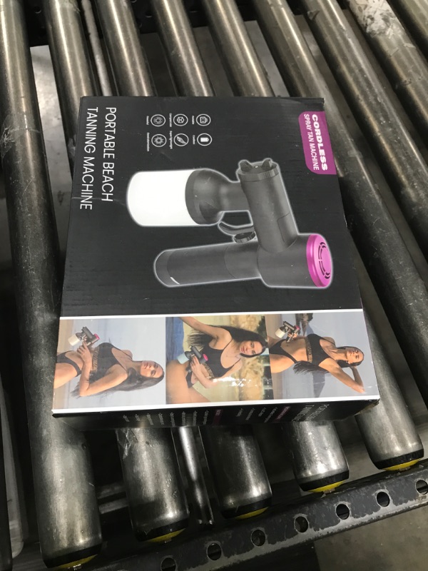 Photo 1 of Portable Spray Tan Machine Rechargeable Handheld Travel Tanning Gun Deluxe Set Cordless Spray Tanner With Carry Case For Home Salon DIY Beach Self Tans and Travelling